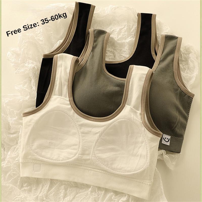 Áo Ngực Thể Thao, Dành Cho Phụ Nữ, Liền Mạch, Đồ Lót, Thích Hợp Cho Yoga, Độ Đàn Hồi Cao, Hình Chữ U Sâu, Không Có Vòng Thép, Quấn Áo Ngực Chun, Áo Ngực Tập Yoga, Thích Hợp Cho Sự Phát Triển Của Bé Gái