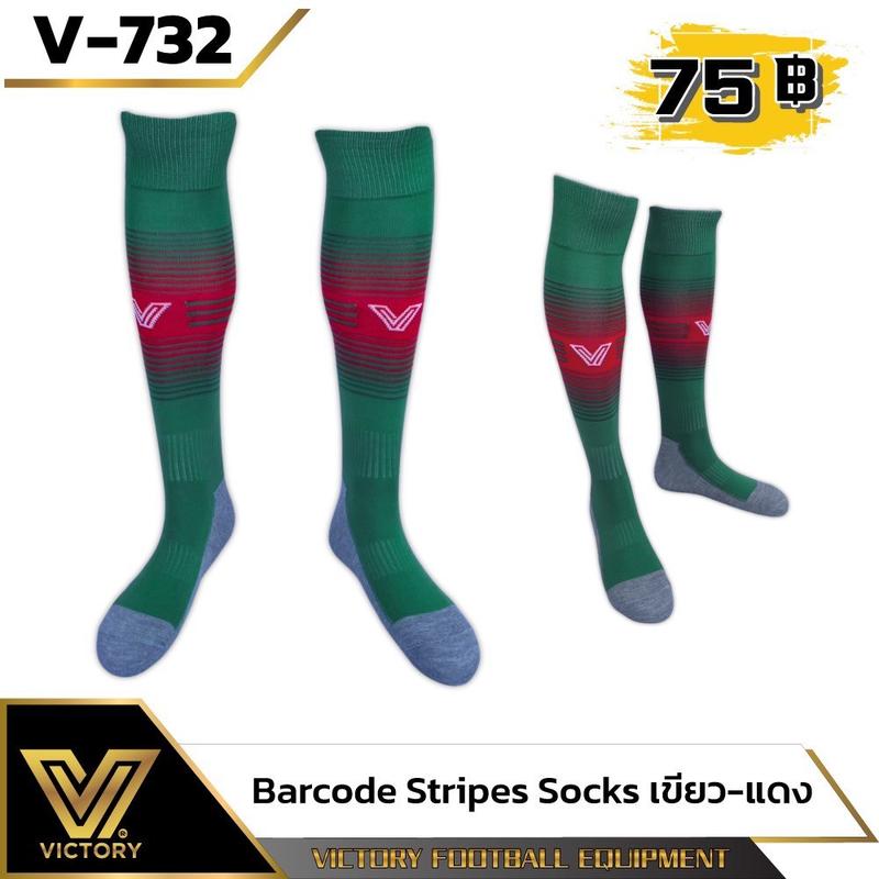 Product Introduction of ️️️️ ถุงเท้าฟุตบอล Barcode43สี Stripes Socks Victory ระบายอากาศได้ ทุกเพศ ออกกำลังกาย กีฬา Sport 21