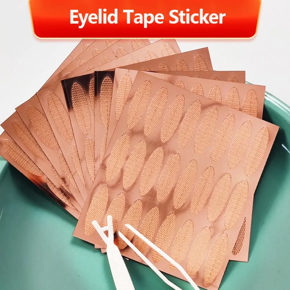 M/L/XL Transparent Big Eye Eye Lift Strips Lace Paste Makeup Tools Mesh Type with Auxiliary Tool Self-adhesive Fiber Double Eyelid Tape Lace Mesh Eyelid Sticker Invisible Eye Stickers
