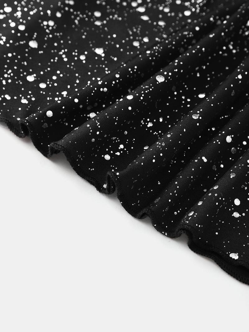 Product Introduction of YOZY Women's Glitter Mermaid Dress, Elegant Square Neck Long Sleeve Evening Party Gown, Ladies Clothes for All Seasons 5