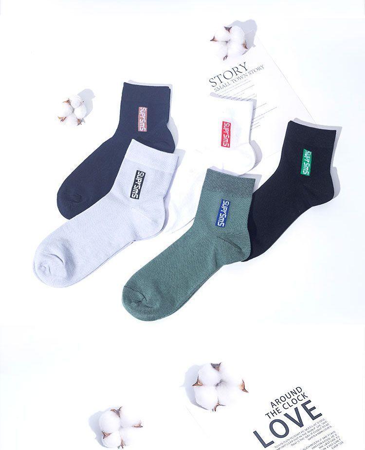 Product Introduction of Tất Cotton, 6 Đôi, Dành Cho Nam, Chống Mùi, Thấm Hút Mồ Hôi, Thích Hợp Cho Thể Thao, Có Mùa Thu, Mùa Đông, Mùa Xuân Và Mùa Hè, Tất Thoáng Khí, Phong Cách Hợp Xu hướng Sport 14