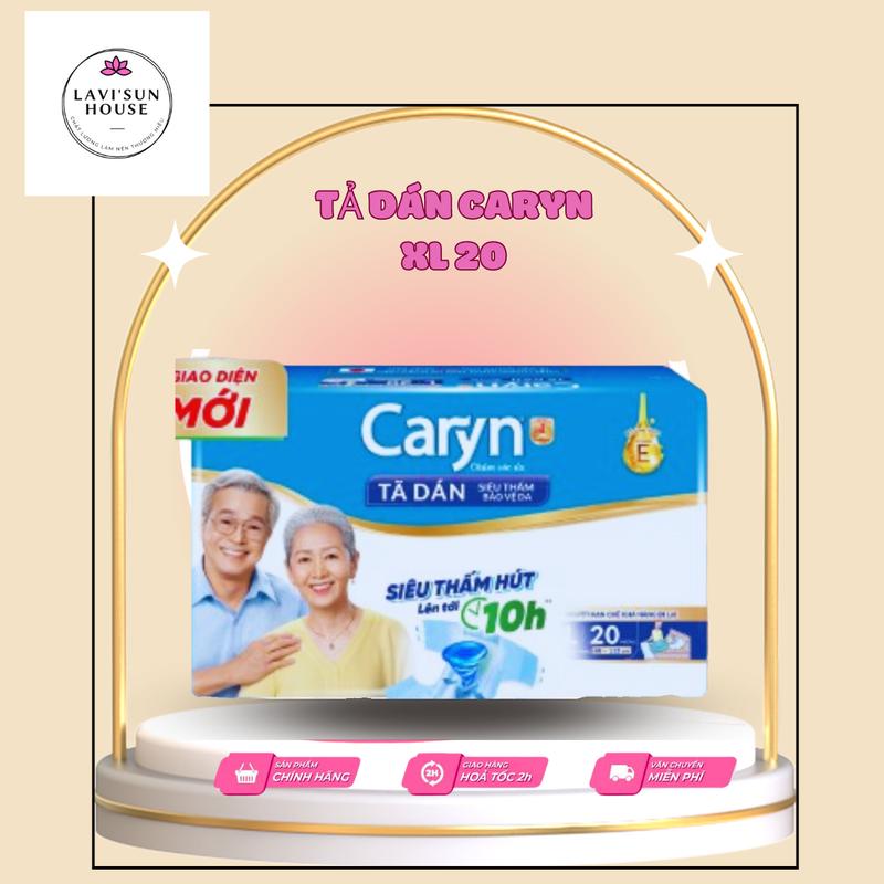Tã dán Caryn đủ size M/L/XL 20 miếng, Tả caryn người lớn siêu thấm dành cho người cao tuổi full size Cho Bé