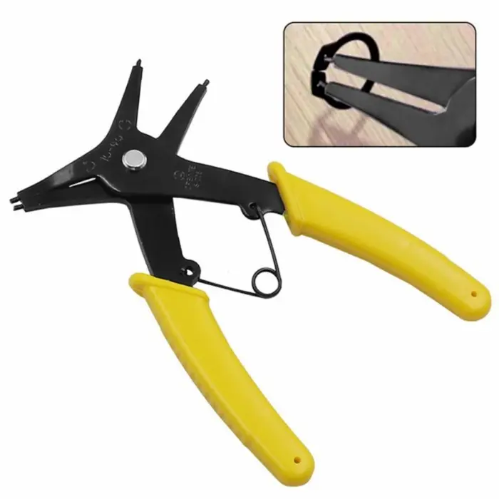 YUKIDO Tang Snap Ring Circlip 2-In-1 Lurus Buka Tutup 10 - 40 mm 2 Fungsi 4