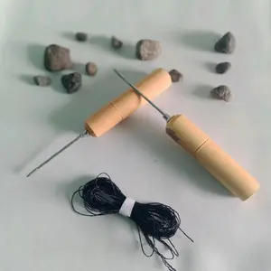 jarum jahit sepatu sandal 12 meter benang jahit sepatu sandal