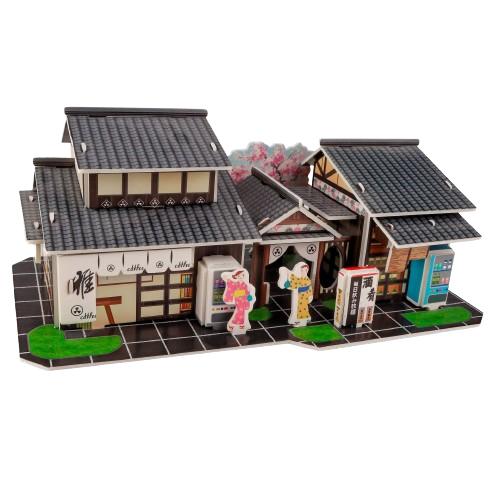 (NEW) Mô hình lắp ráp 3D Quán Cafe Nhật Bản - Đồ chơi thông minh lắp ráp mô hình 3D cho bé 3