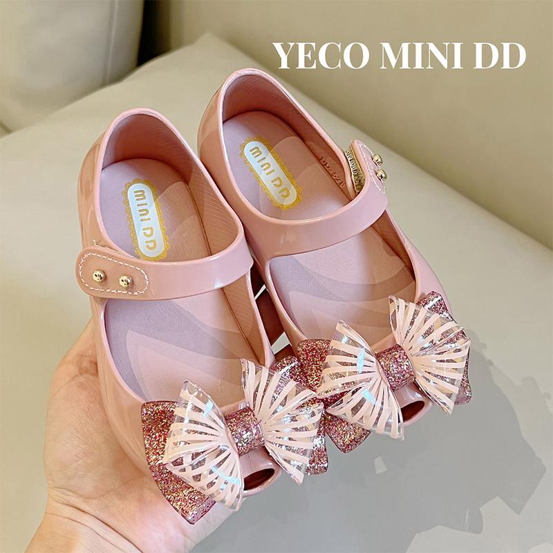 (Sãn) Giày Nhựa Thơm MINI DD Chính Hãng, Giày Búp Bê Nhựa Thơm Nơ Xinh Cho Bé Gái Siêu Xinh Siêu Mềm - BeeKids