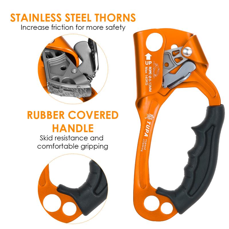 Product Introduction of Outdoor Hand Ascender Climbing Ascender 8-13mm Vertical Rope Access Climbing Rescue Caving 9