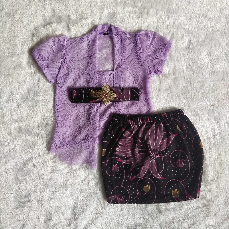 setelan kebaya anak perempuan rok span pendek Fashion 4