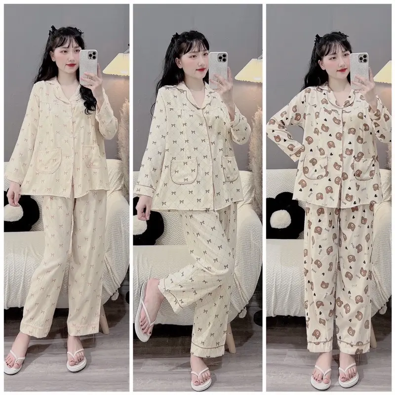 Bộ Bầu - Bộ Sau Sinh - Bộ Đũi Lanh Cổ Bẻ Hai Túi Nhiều Màu Xinh - áo có khoá kéo quần có chun chỉnh tiện lợi