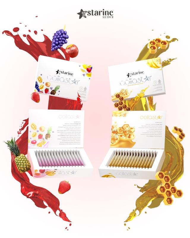 StarInc Collastar Powder Drink, Serbuk Collagen untuk Kulit, Rambut, Sendi, dan Jantung Sehat - BPOM Halal rekomendasi  collagen 3