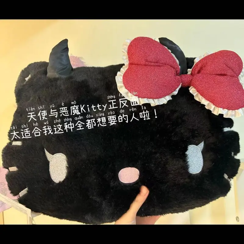 Gối Hello Kitty, Gối Hello Kitty Dễ Thương, Đồ Chơi Nhồi Bông Búp Bê Đồng Hành Ngủ, Quà Tặng Thiên Thần Và Ác Quỷ, 590 Phản Hồi Tích Cực 7