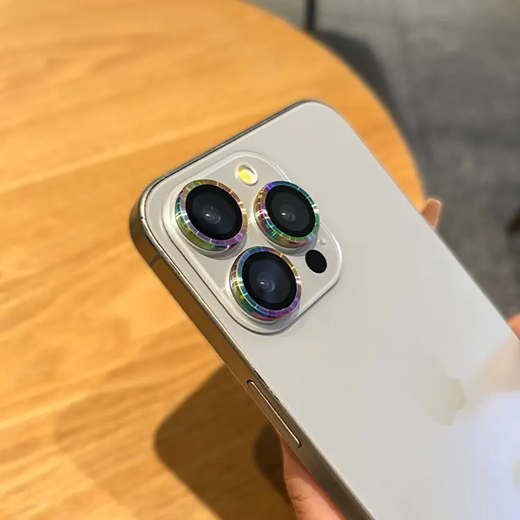 Bảo Vệ Ống Kính Máy Ảnh, Vòng Kim Loại, Kính, Dành Cho iPhone 16 11 12 13 14 15 Pro Max Plus, Bao Phủ Toàn Bộ, Phim Ống Kính Bảo Vệ Camera 3