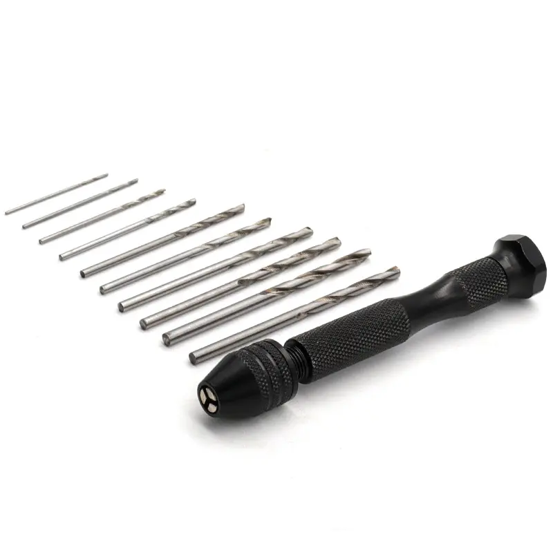 Set máy khoan cầm tay và 10 mũi khoan tiện lợi 2