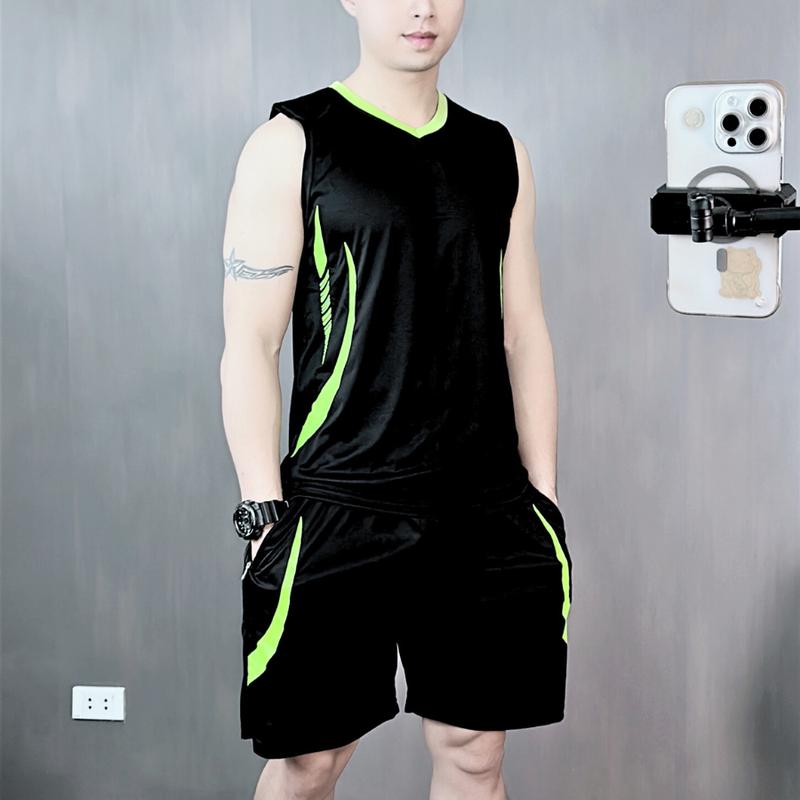 Product Introduction of Bộ quần thể thao thun hè SIZE 33 -> 120kg in 2D BA Lỗ Xanh chất liệu thun lạnh co dãn 4 chiều thoáng mát bền đẹp không bai xù - A'ka Fashion 365 20
