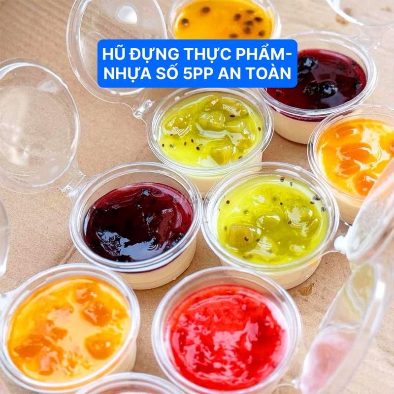 Hộp Hũ Nhựa Đựng Sốt Chấm, Caramen, Bánh Chất Liệu Nhựa Số 5 PP An Toàn Thực Phẩm