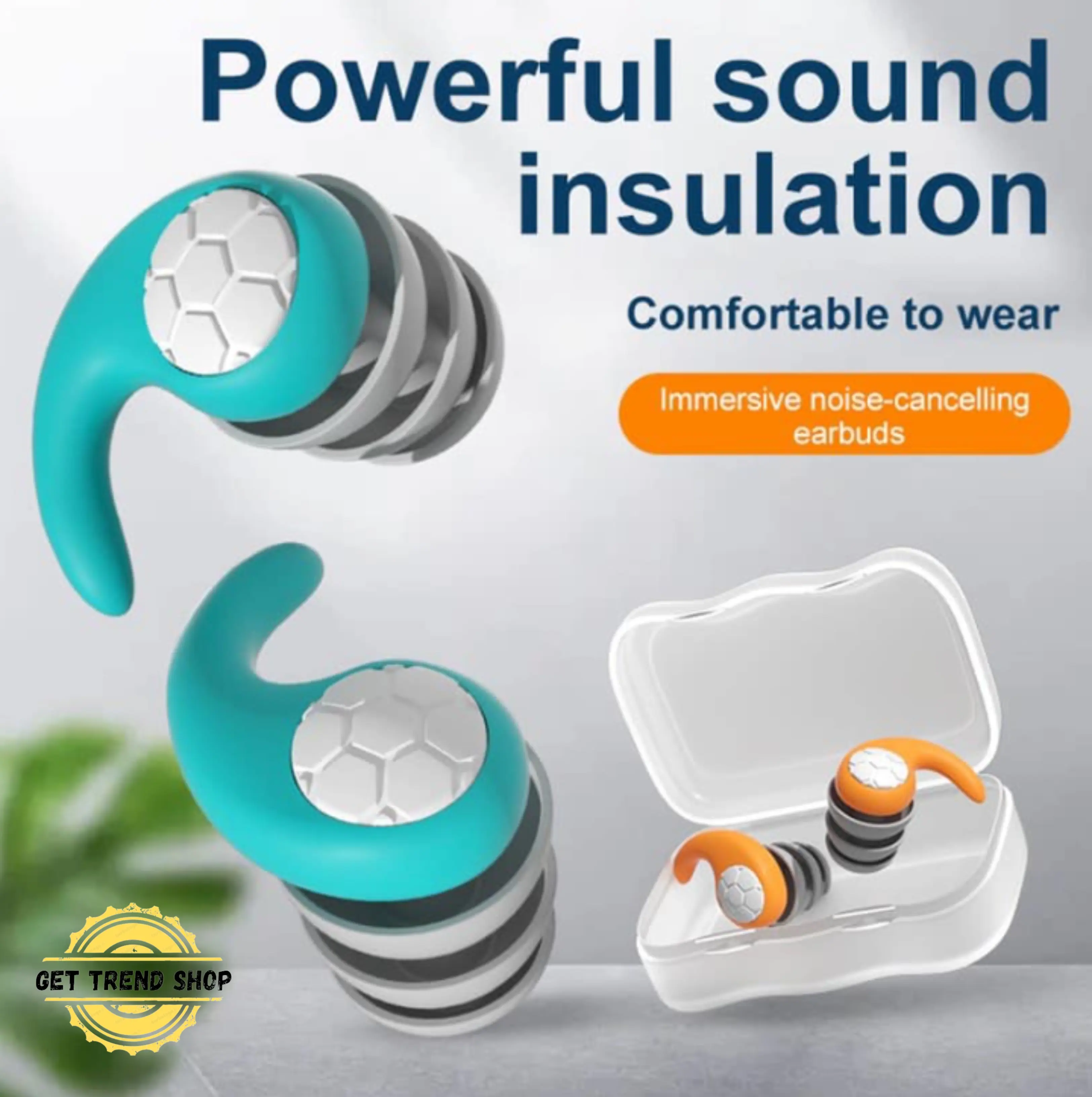 Get Trend Sleeping Ear Plugs Noise Reduction Tapones Oido Ruido Soft Oordopjes Earplug Waterproof Tapones Para Dormir Earplugs