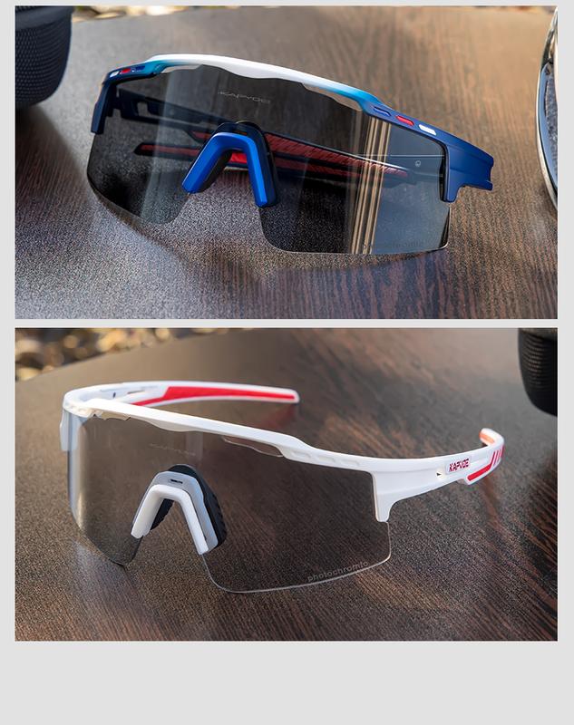 Product Introduction of KAPVOE Anti-fog Photochromic lenses Cycling Glasses Men Women UV400 Fishing glasses Outdoor Bike Riding Sunglasses Driving hiking Running Eyewear Sports Anti-fog Goggles 24