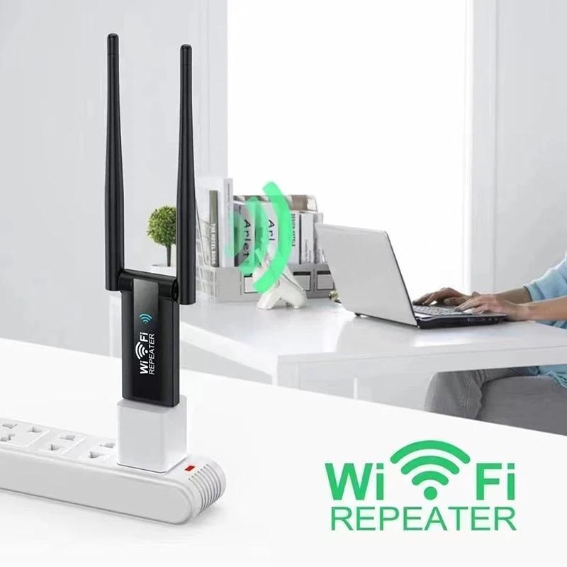Pengulang Wifi USB, Penggalak Isyarat Wifi 300M, Pemanjal Wayarles 2.4G, Penyesuai Wi Fi, Untuk PC Desktop dan Komputer Riba, 1PC Office 3