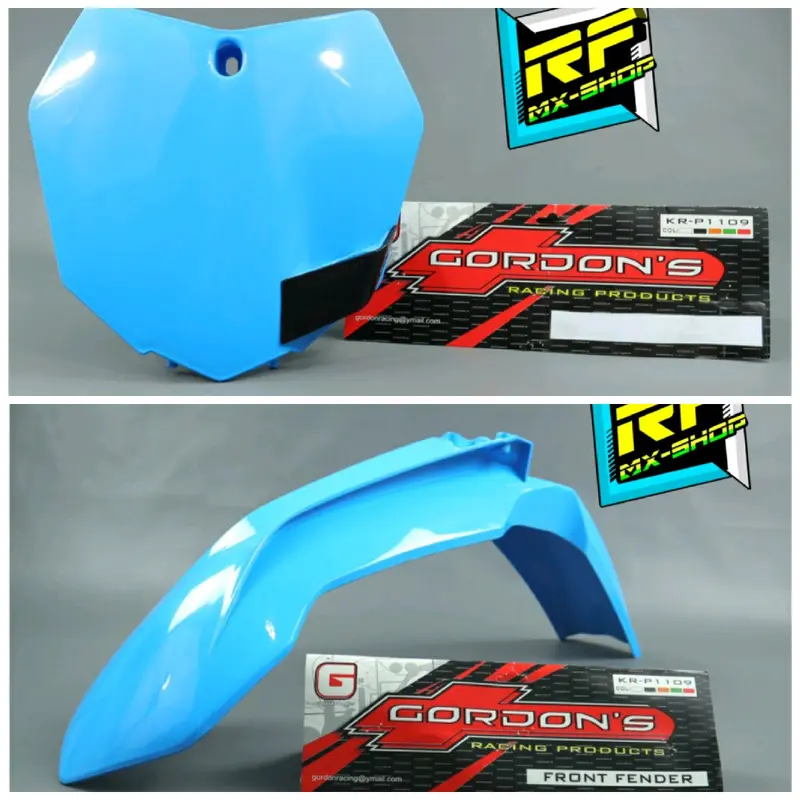 PAKET SPAKBOR DEPAN DAN PAPAN NOMOR  KLX 150 GORDON 8