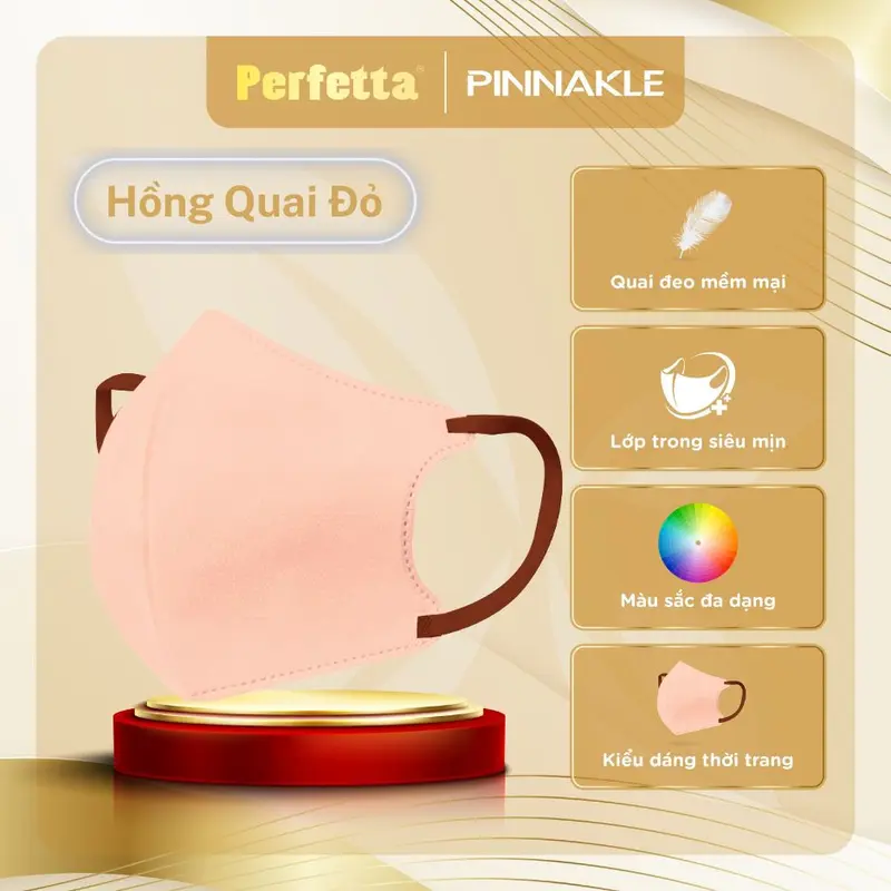 Combo 3 Hộp Khẩu Trang Cao Cấp Perfetta Pinnakle, 3 Lớp Kháng Khuẩn, Chuẩn From 3d Thời Trang (30 cái/hộp) 7
