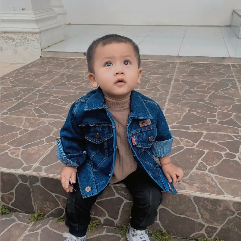 jaket jeans anak biowash Fashion anak cowo cewe Pakaian 2