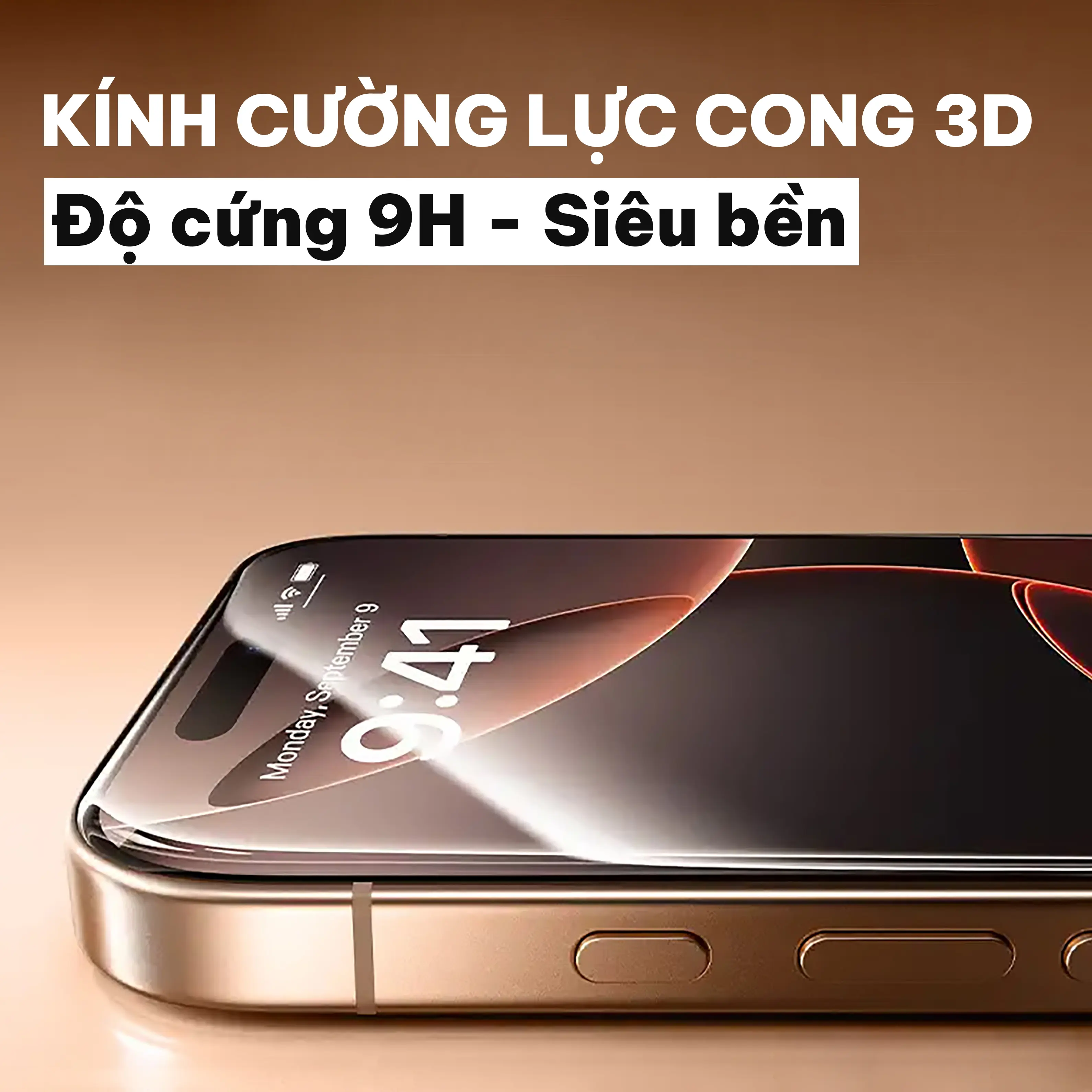 Kính Cường Lực Cong 3D Cho iPhone Khuôn Dán Tự Động Siêu Dễ, Độ Cứng 9H Siêu Bền, Siêu Mượt Cho iP X Xr Xs Max 11 12 13 14 15 Pro Max 16 Pro Max 16 Plus