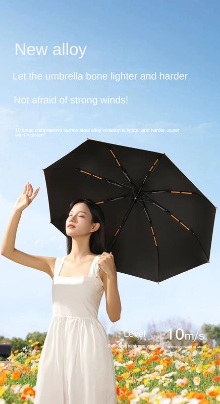 Product Introduction of Self-folding umbrella 24/32/48/72 Bone reinforced and thickened UV protection sunny rain double bone multi-bone umbrella Cover umbrella 4