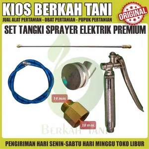 SET ELEKTRIK STENLIS PREMIUM + HANDLE KRAN STENLIS PREMIUM + NOZZLE TNK GEPK + STIK 14 14 ULUR + SELNG HIU+ OPER SOK 18F 14M