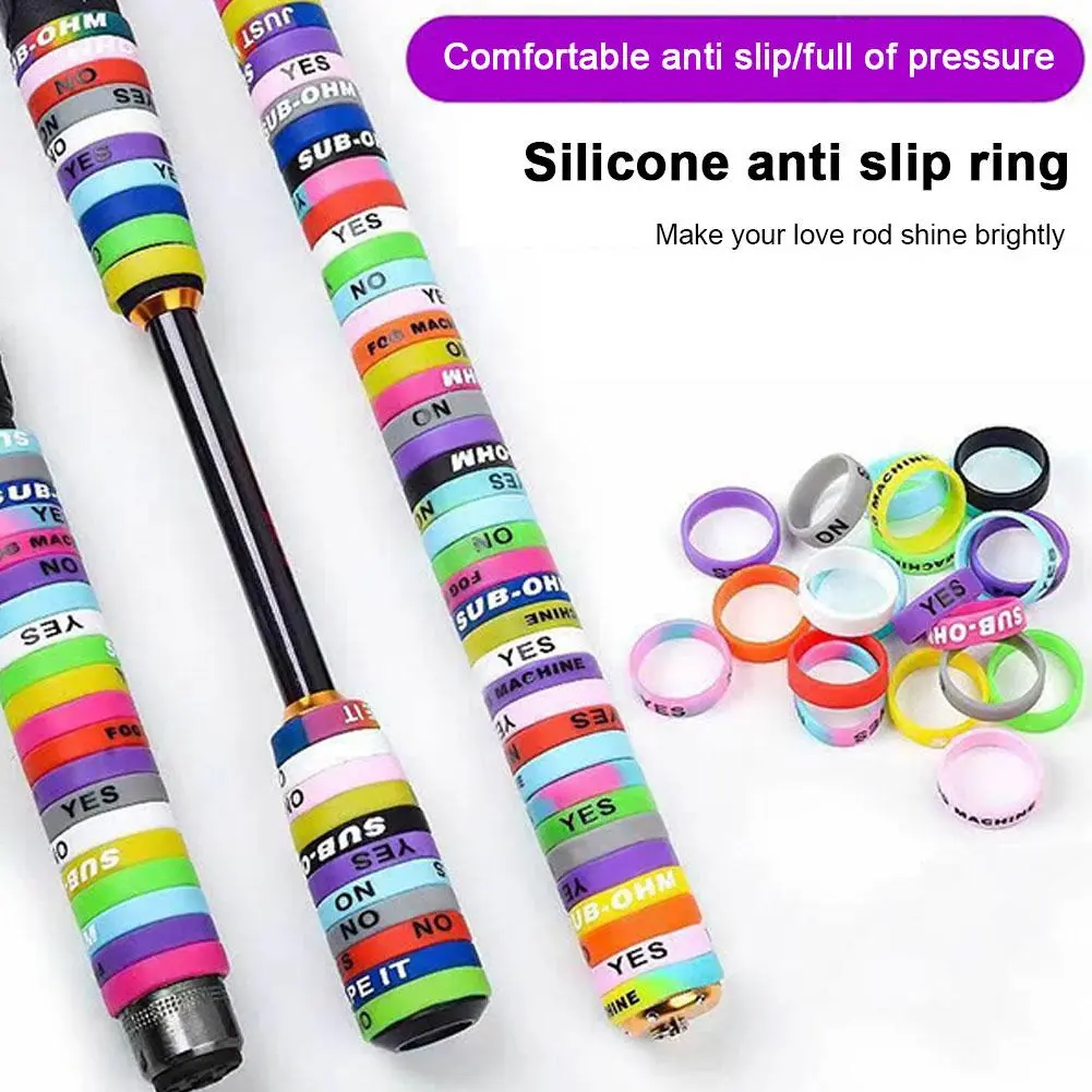 Vỏ Cần Câu, Vòng Hình Chữ O, Chất Liệu Silicon, Tay Cầm Chống Trượt, Vỏ Cần Câu Bảo Vệ, Có Sẵn Trong 20 / 50 Cái, M2W3