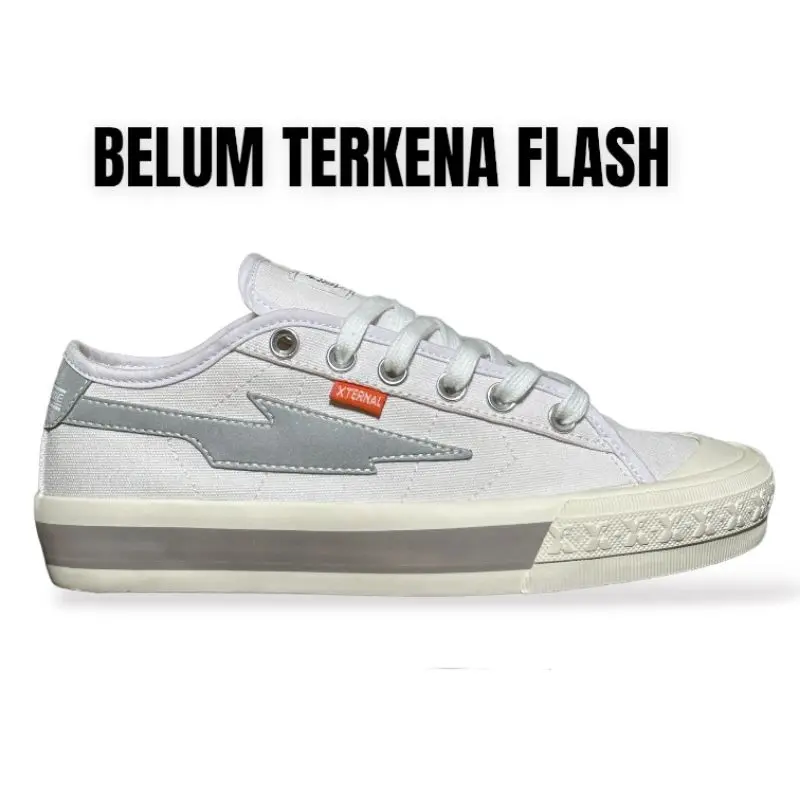 Sepatu Xternal - Sneakers Casual Pria Wanita Mitterns Storm Low White Reflective Original 100% Sneaker Terbaru Kekian 5