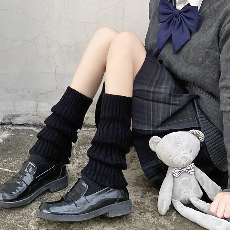 Tất Giữ Ấm Chân Cho Nữ, Phong Cách Y2K, Phong Cách Lolita Nhật Bản, Tất Dài, Dệt Kim Len, Che Chân, Giữ Ấm Cánh Tay, Thích Hợp Cho Mùa Thu Và Mùa Đông, Tất Len Đan, Mũ Bốt 1