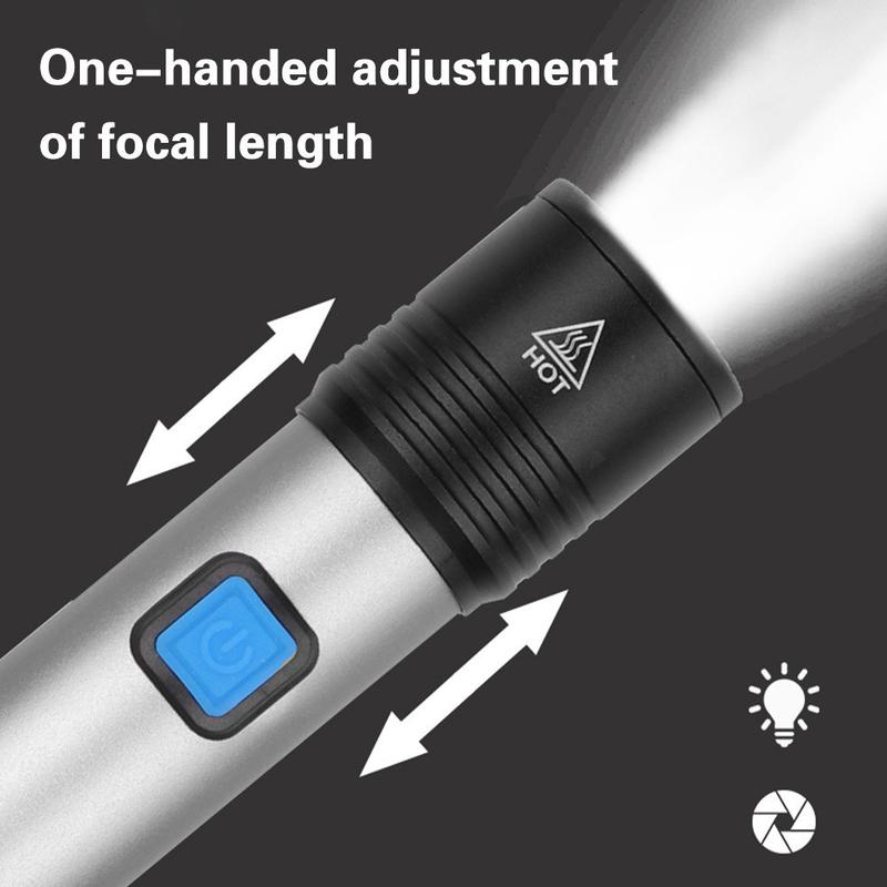 Đèn pin màu tím UV365nm sạc USB Đèn pin hợp kim nhôm LED thu phóng kính thiên văn mini UV phát hiện tiền giấy đèn phát hiện huỳnh quang 5