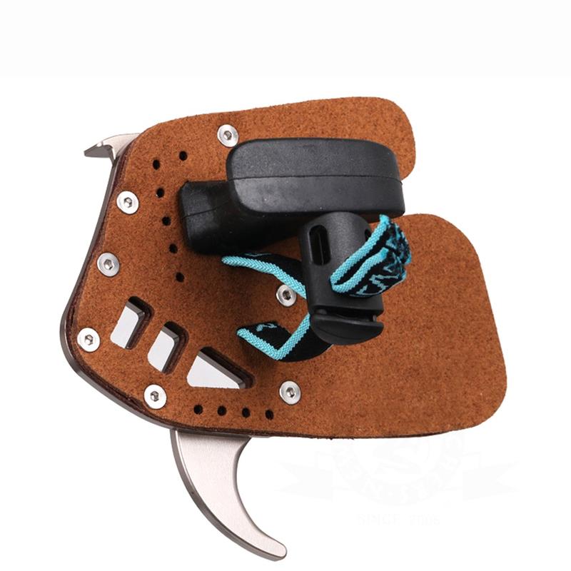 Product Introduction of Bicaster Archery Finger Tab Guard Protection Genuine Leather + Aluminum S/M/L For Tradition Recurve Bow 16