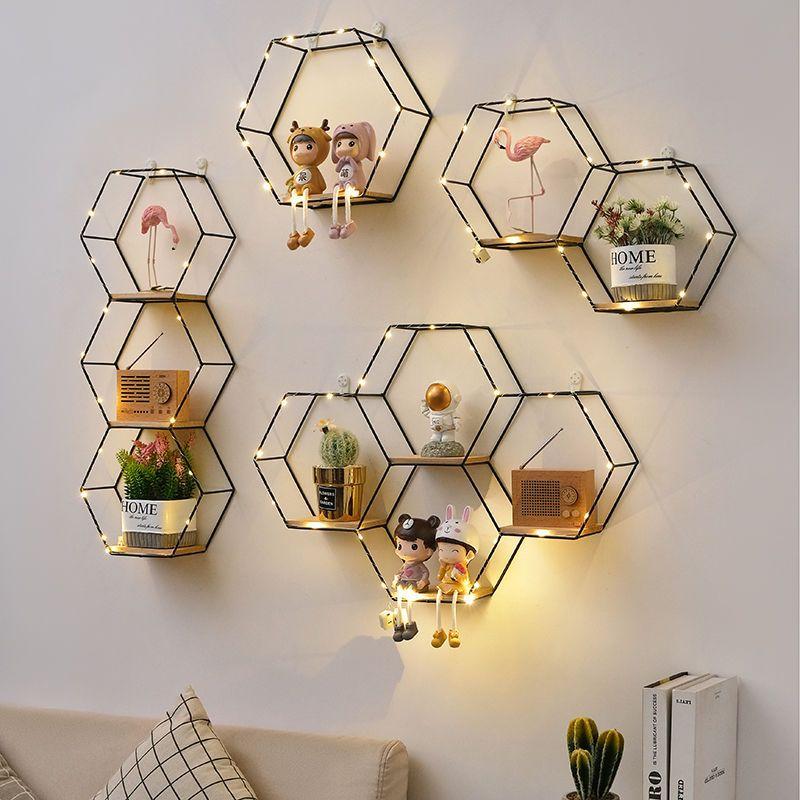 Giá Để Đồ Gắn Tường, Không Cần Đục Lỗ, Thiết Kế Tối Giản Và Sáng Tạo, Phong Cách Bắc Âu, Thích Hợp Để Trang Trí Tường Phòng Khách Phòng Ngủ Và Phòng Ăn, Giá Để Đồ Phòng Decor Đựng Sách Kệ Sách Trưng Bày Decor Phòng 5