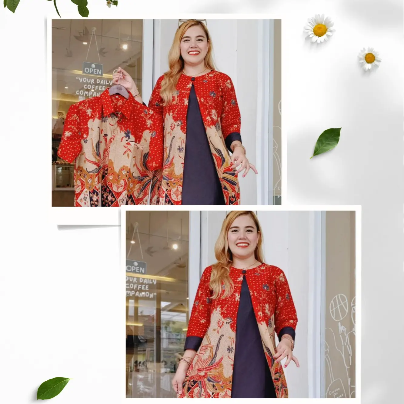 COUPLE BATIK KOMBI POLOSAN BUKA TUTUP BESTSELLER