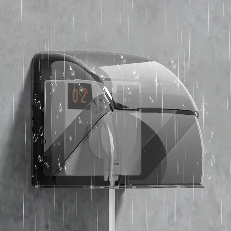 Waterproof Outdoor Socket Box with Rain Cover PC Material Easy to ...