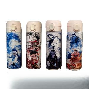 Nezha Cawan Air, Cawan Snap Kartun, Cawan Snap Mudah Alih, Ao Bing Shen Gong Bao Tai Yi, Cawan Kacang Sebenar, Baru pada tahun 2025 Botol Bottles Kitchenware Water Bottles