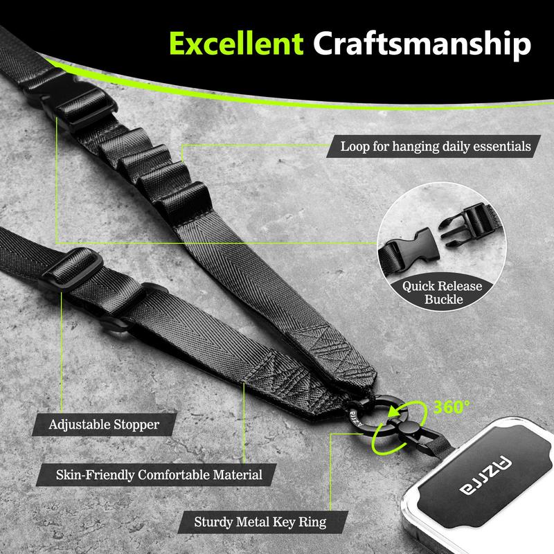 Product Introduction of Adjustable Crossbody Cell Phone Lanyard with Phone Patch & Retractable ID Badge Card Holder, Phone Neck Strap Accessories for Women & Men, Neck Strap 3