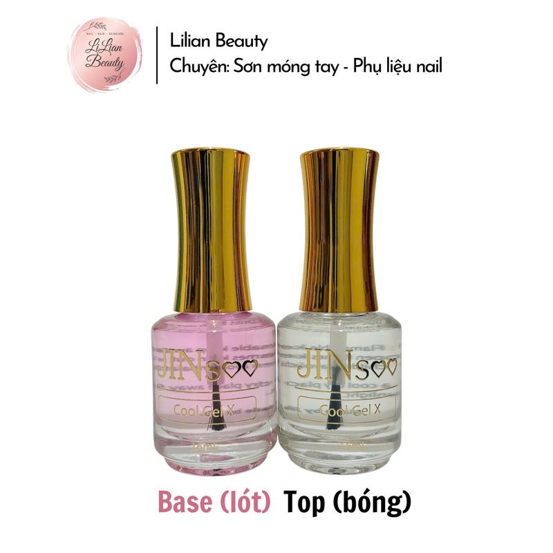 SƠN BÓNG/DƯỠNG (BASE/TOP) JINSOO - DÙNG CHO SƠN THƯỜNG / SƠN GEL LẠNH - 15ML