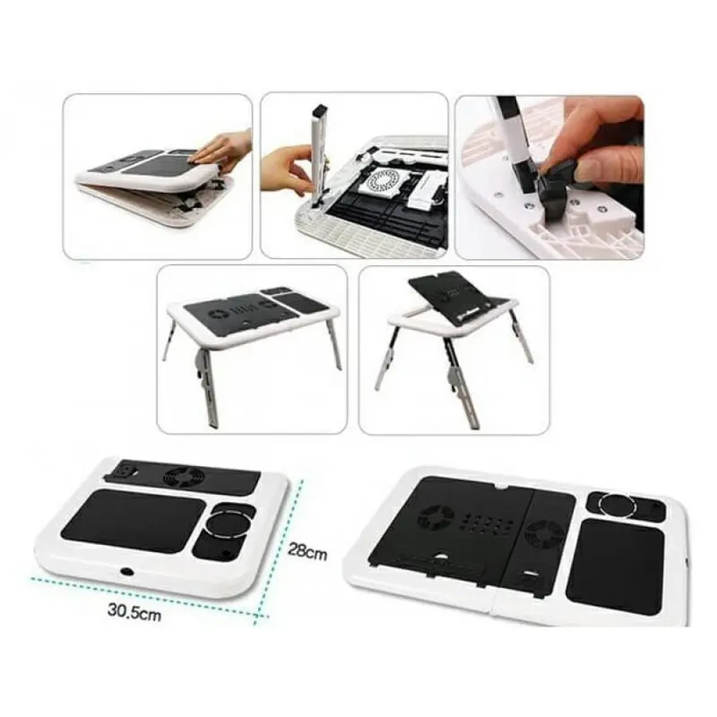 Meja Laptop Portable With Cooling Pad 2