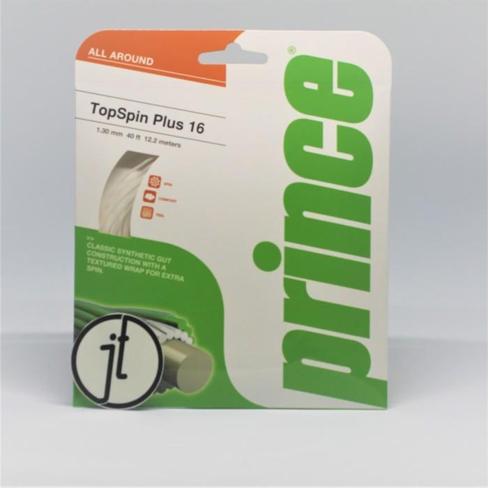 Senar Tenis Prince Top Spin Plus 16 White Tennis String 0
