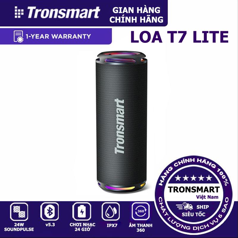 BEST SELLER | Loa Bluetooth Tronsmart T7 Lite siêu trầm | Công suất 24W | Chống nước IPX7 | Led RGB 1