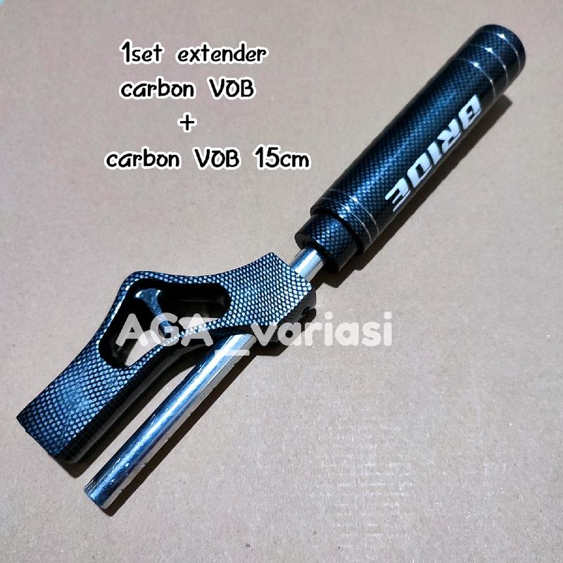Product Introduction of shift knop perseneling variasi mobil universal EXTENDER TUAS CARBON 15CM Baut 23