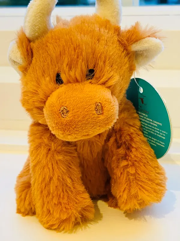 Official Jomanda Branded Mini Highland Brown Cow Soft Toy #SofterThanASoftThing 4