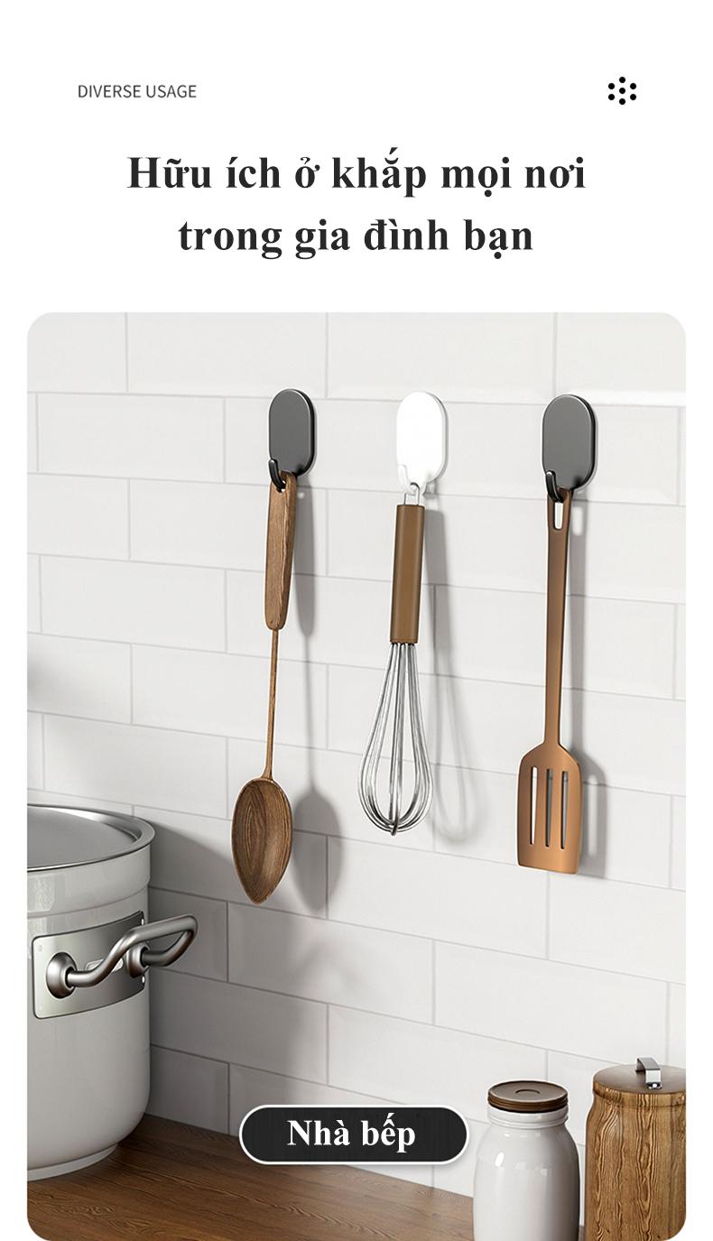 Product Introduction of Móc dán tường HOMELOVE Móc treo đồ đa năng dán tường siêu dính không cần khoan chịu lực tốt thép nguyên chất không gỉ Decor Phòng 23