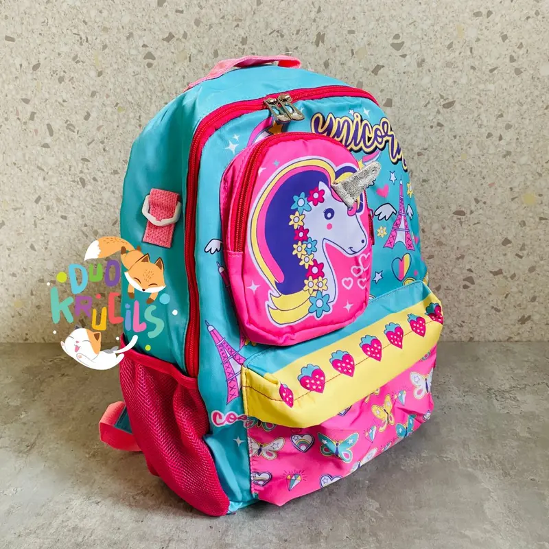 Tas Sekolah anak TK SD kecil UNICORN colourful 1