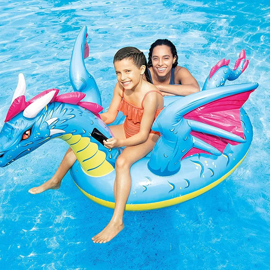 PELAMPUNG RENANG ANAK NAGA VIRAL FLOATIES DRAGON RIDE ON INTEX 57563