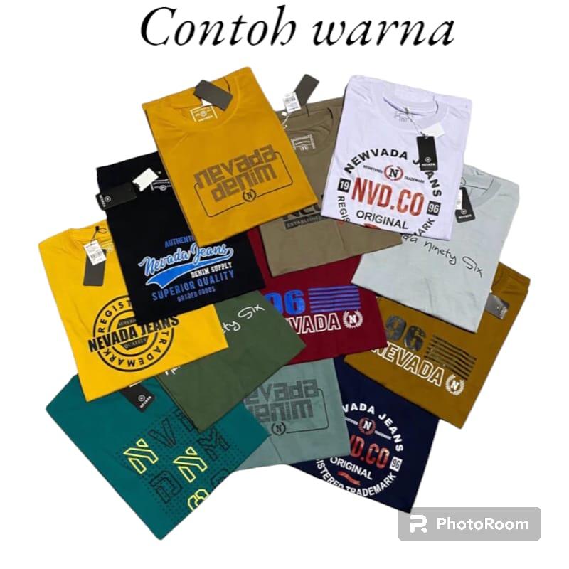 paket 4 Pcs 100rb Kaos Newada pria 100 4pcs kaos pria distro bandung original asli kaos newada pria terbaru Kaos T-Shirt distro pria bandung Baju Dewasa Motif 3