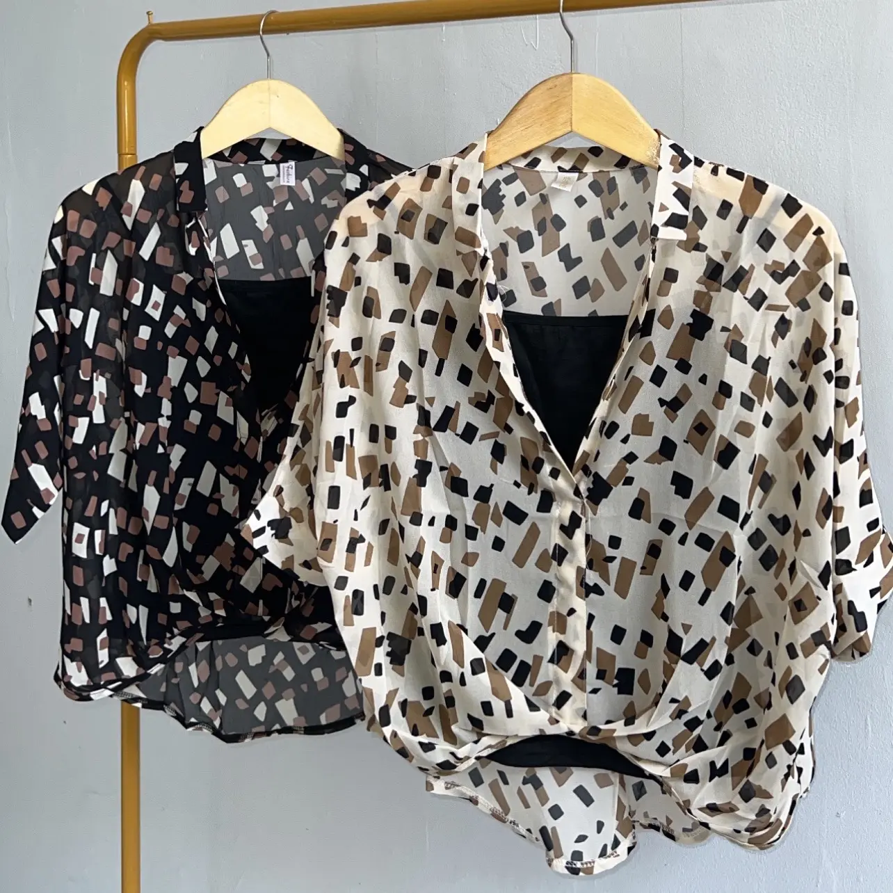 BLOUSE SIFON ALL MOTIF FREE TANK TOP WANITA|ATASAN 2IN1|BLOUSE TERBARU|ATASAN FASHION