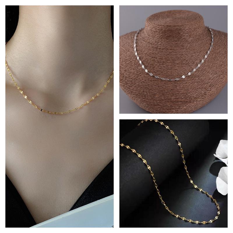  Dây chuyền titan mảnh Vòng cổ nữ mảnh chất liệu bằng titan không phai màu không rỉ sét trangsucmoiluatuoi.RIN 